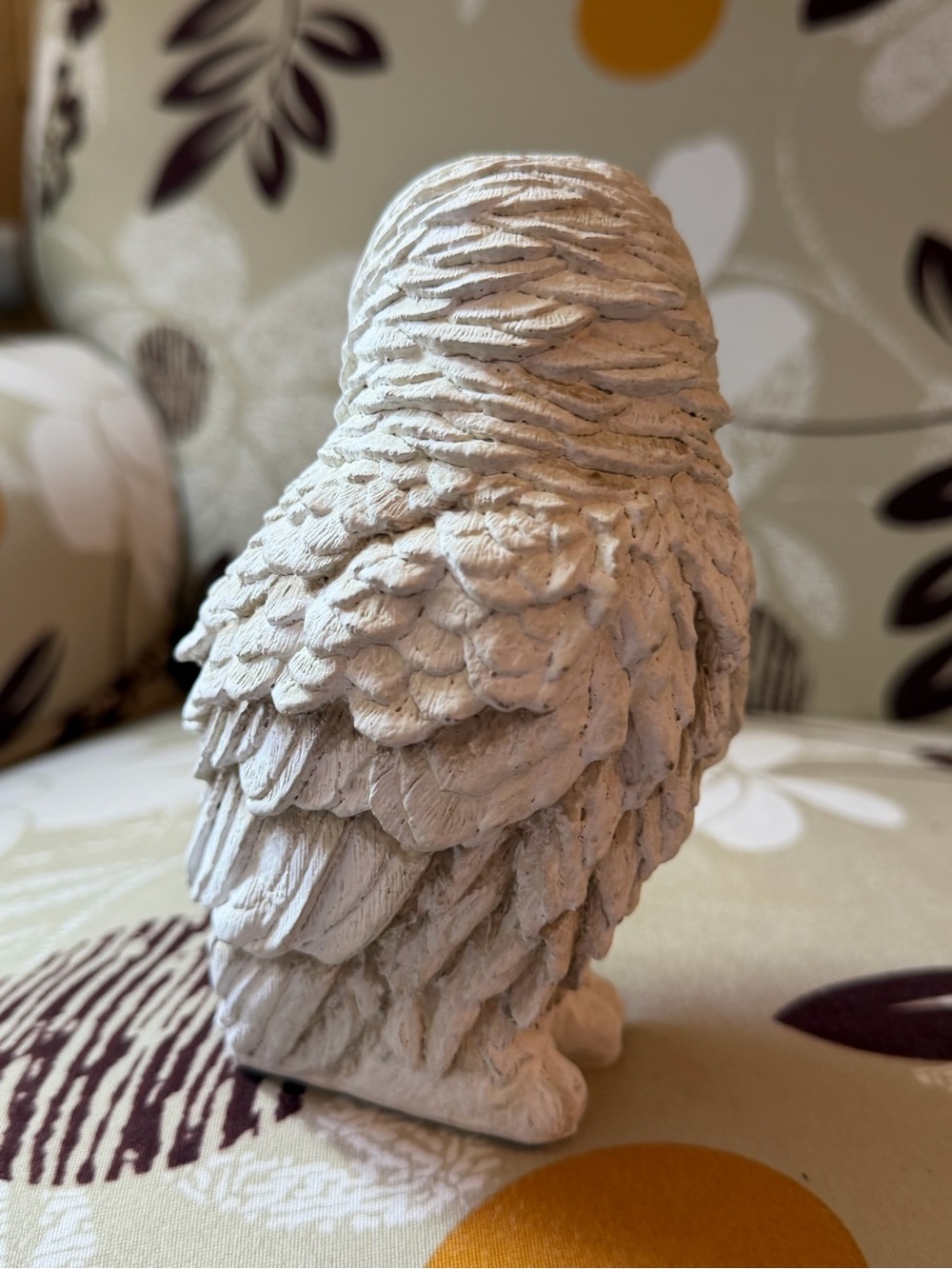 White Owl Figurine Decorative Sculpture - Picture 3 of 4